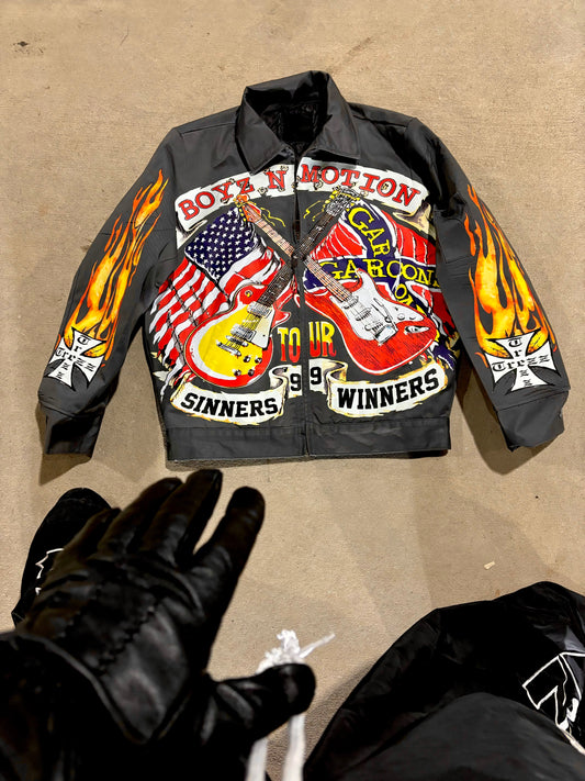 Charcoal “Sinners&Winners” DesignerTREZZ™️ Worker Jacket